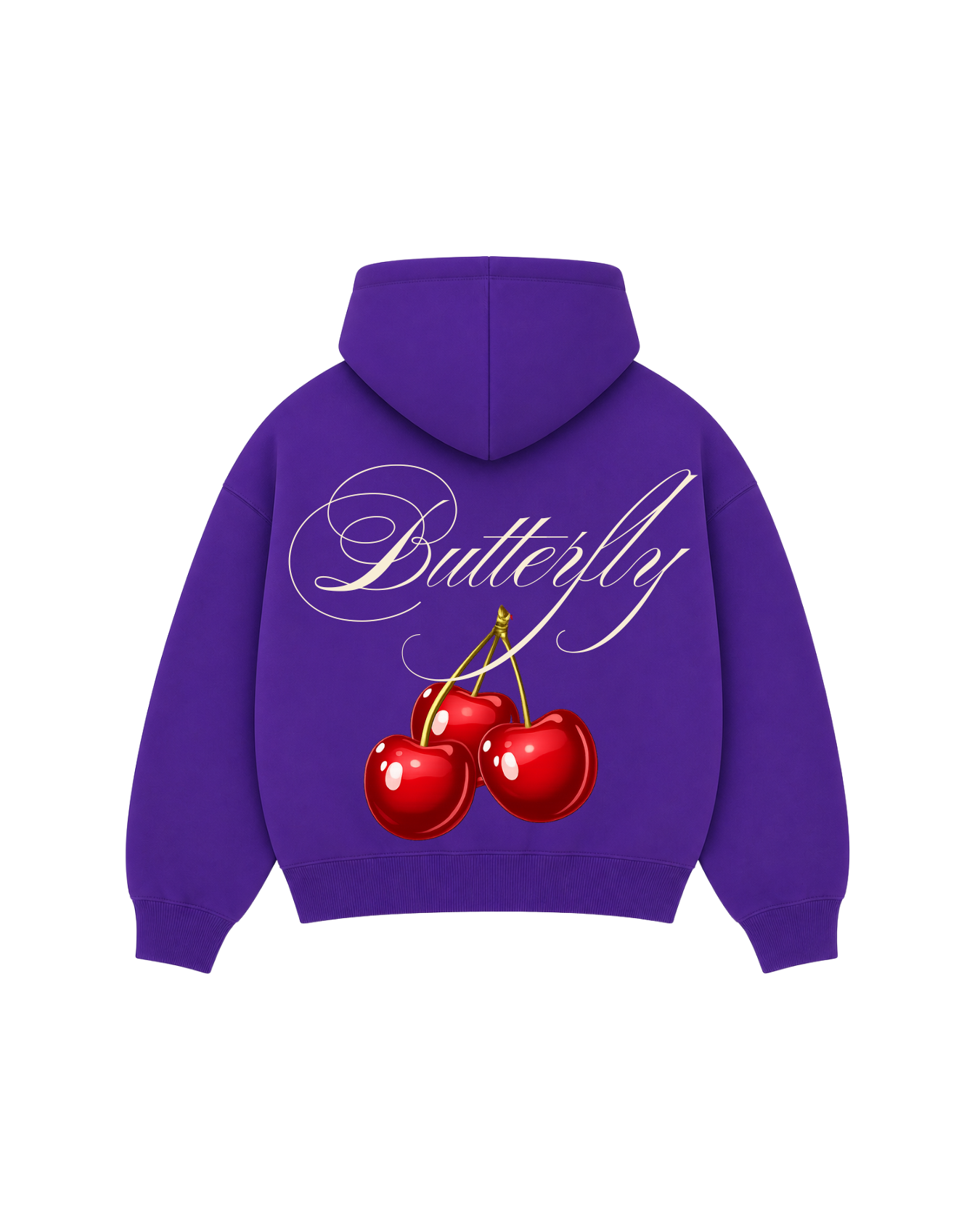 Cherry - Hoodie zip Clásico purple
