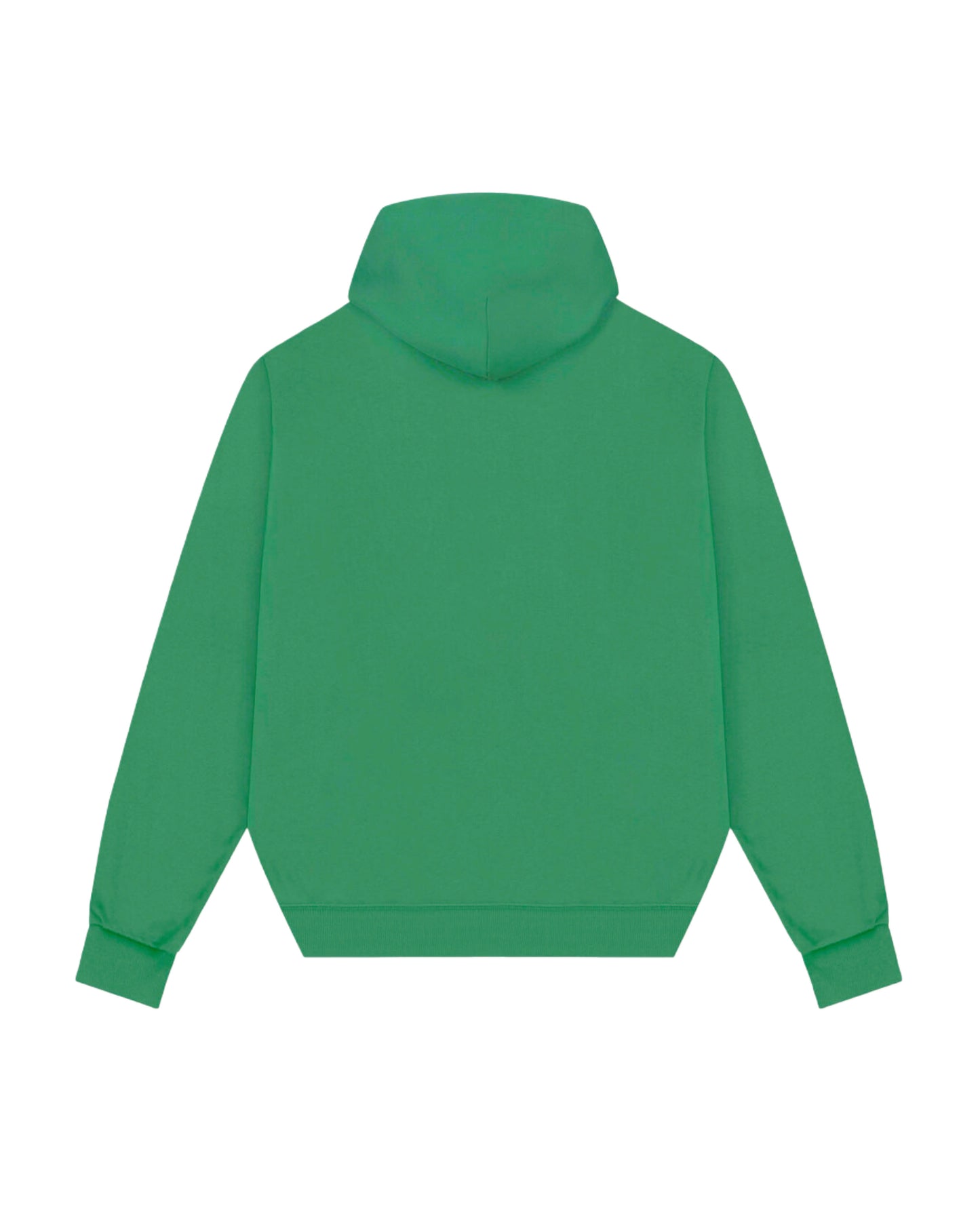 Hoodie basic verde modelo recto ★