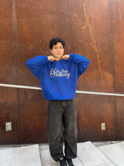 Far From Ordinary - Hoodie Mangas Globo Blue