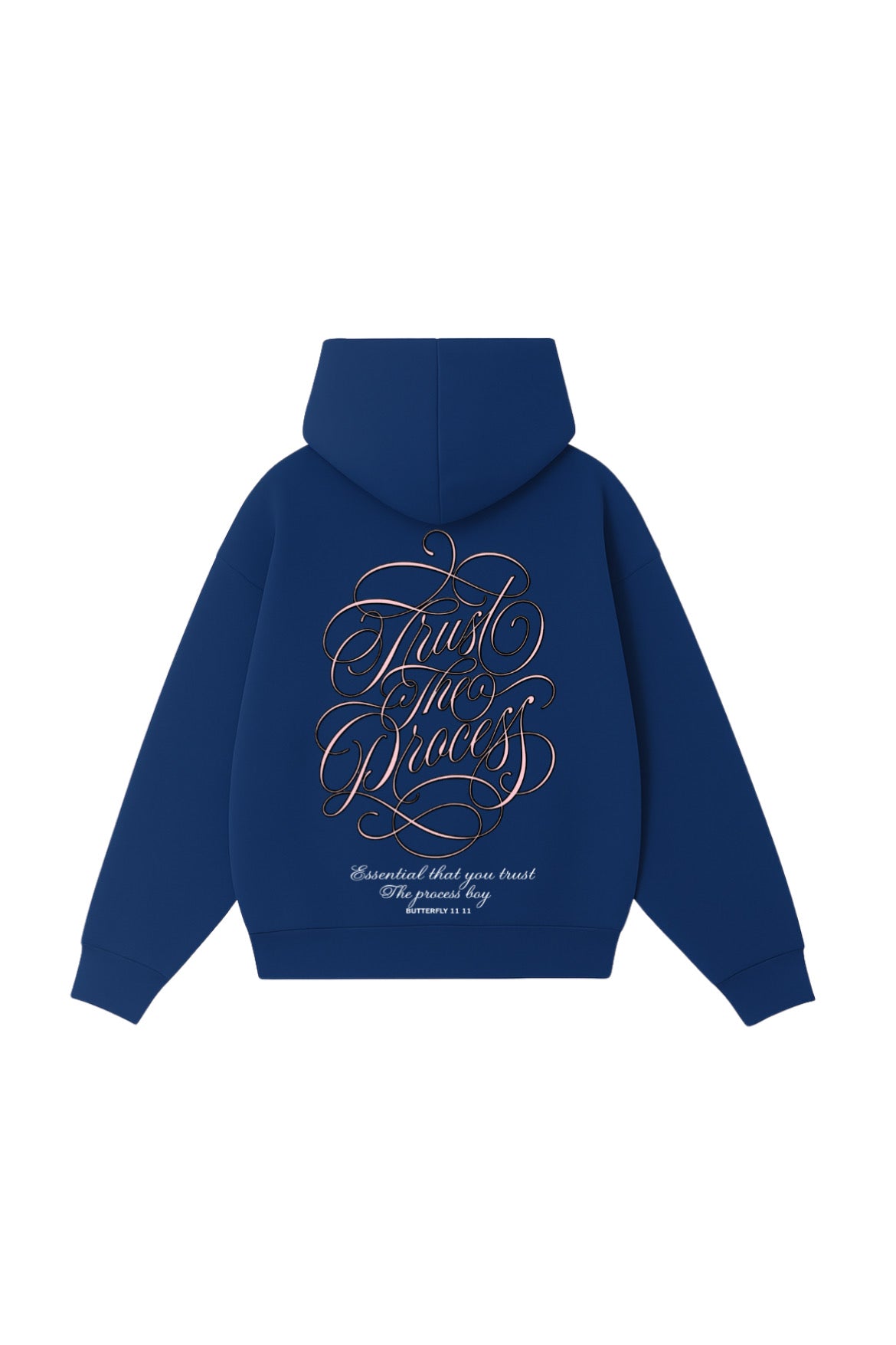 Hoodie trust the process modelo clásico azul Francia