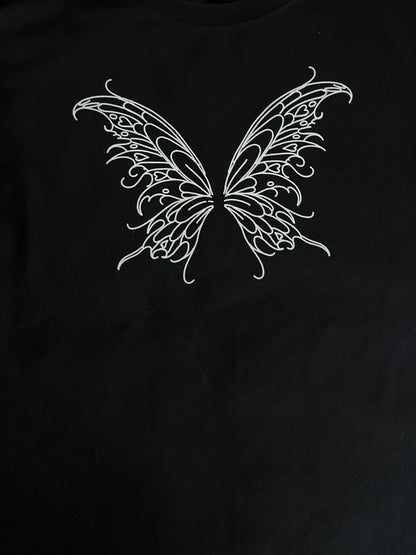 Butterfly Change - Black Premium Boxy T-Shirt
