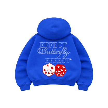 Effect Butterfly Craps - Hoodie Mangas Globo Blue