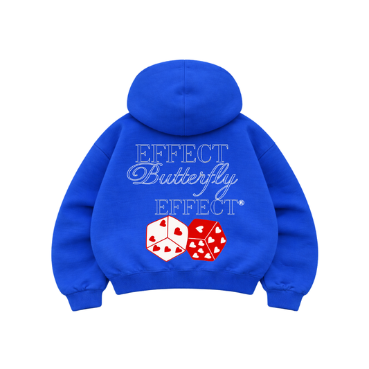 Butterfly Effect Azul - Hoodie Mangas Globo