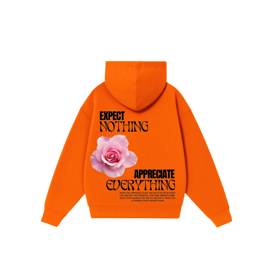 Expect Nothing - Hoodie Clásico orange