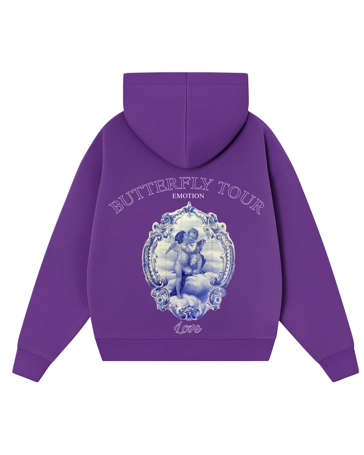 Hoodie emotion love zip modelo clásico