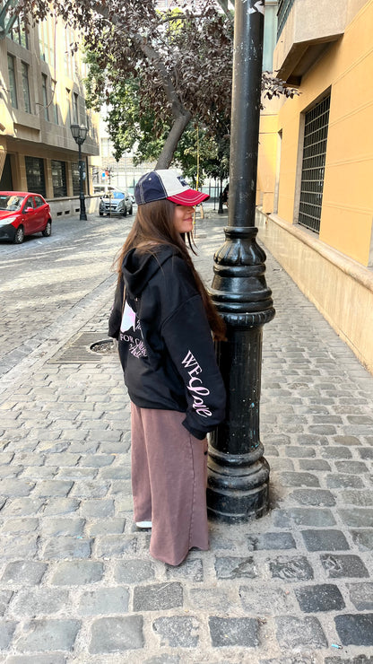 hoodie we love modelo mangas globo ★