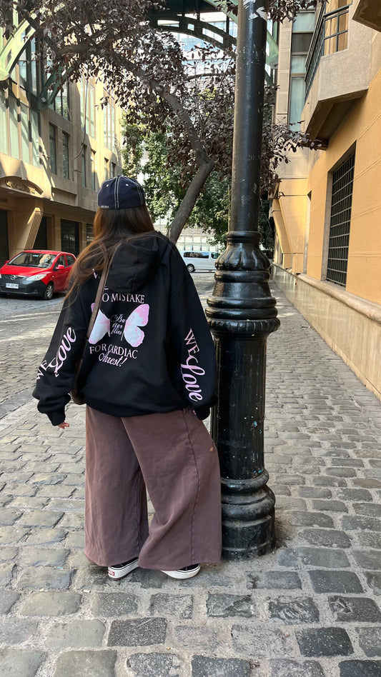 hoodie we love modelo mangas globo ★