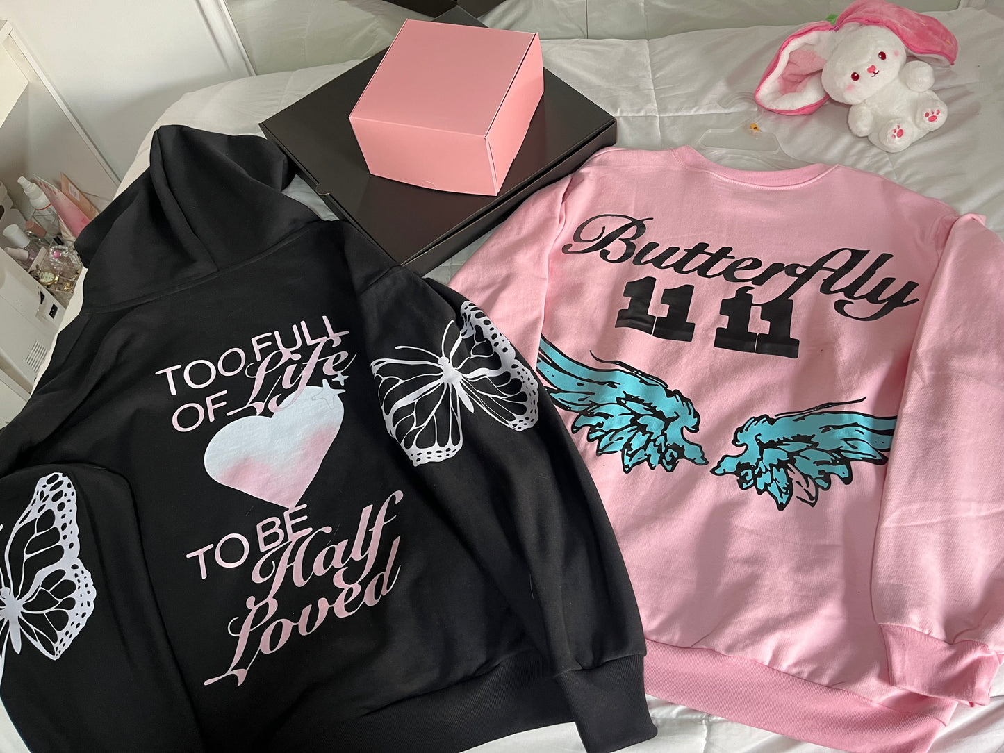 hoodie we love modelo mangas globo ♥︎
