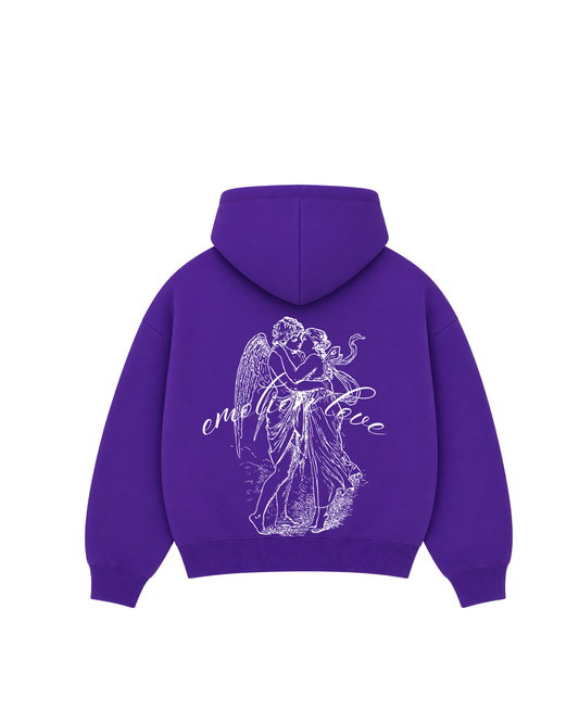 In Love - Hoodie zip Clásico purple