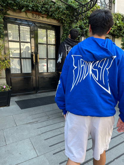 Hoodie Butterfly world modelo mangas globo ⭑ blue