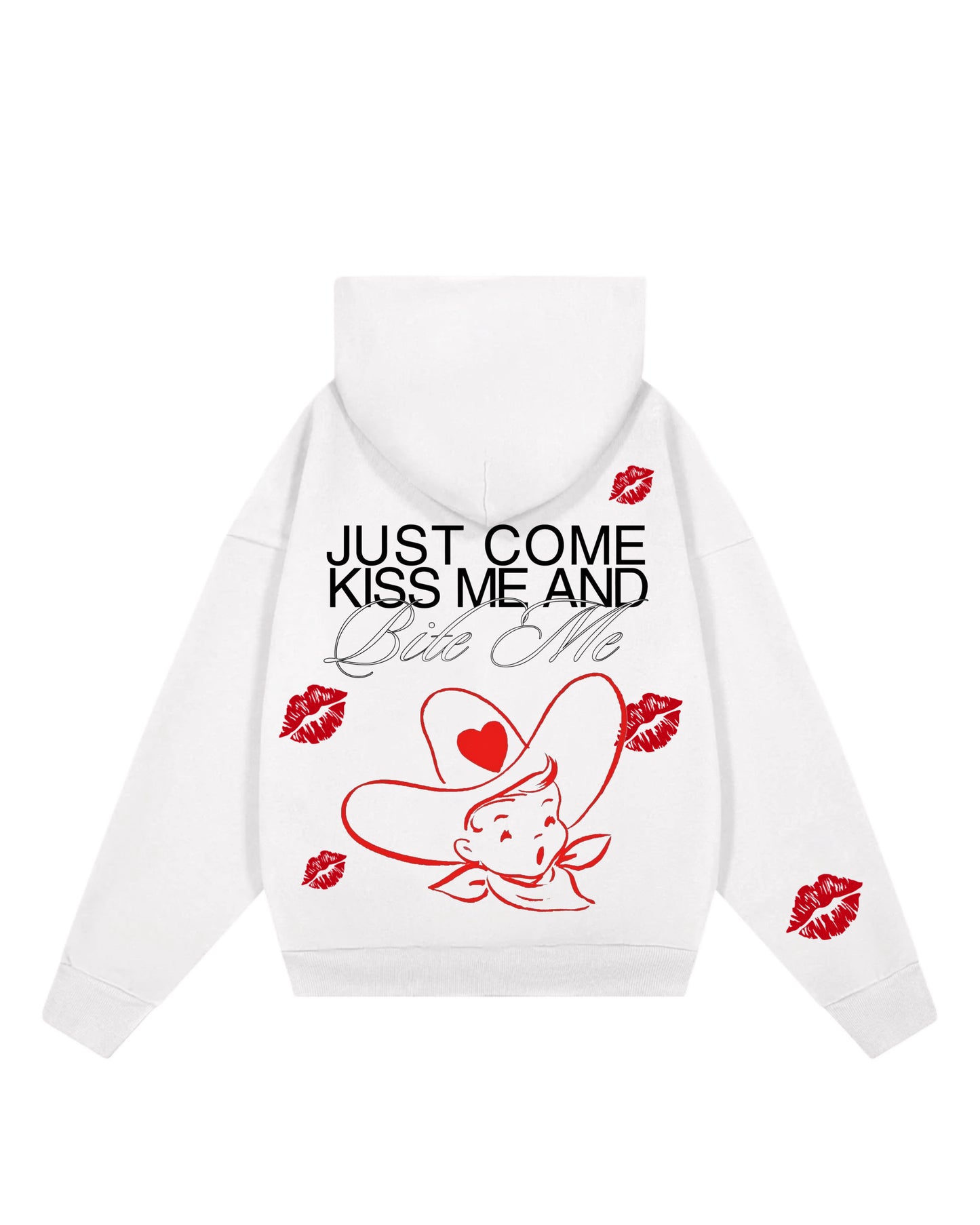 hoodie kiss me modelo clasico