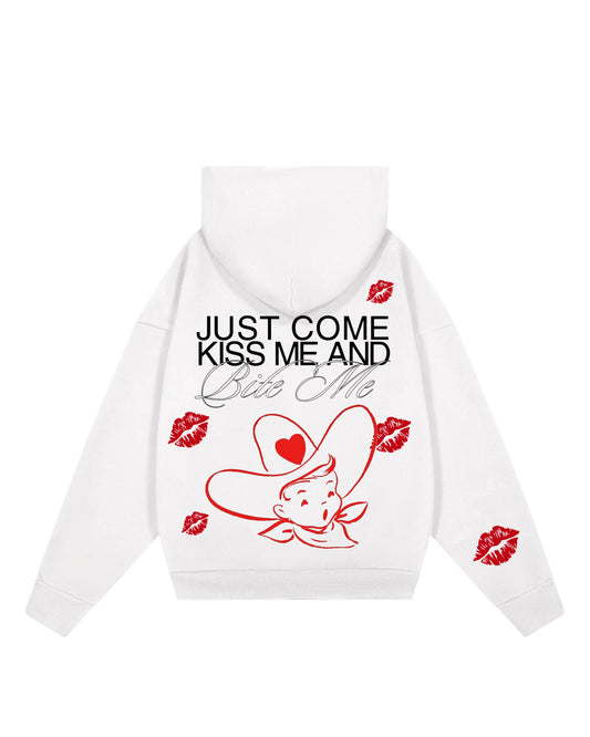 hoodie kiss me modelo clasico