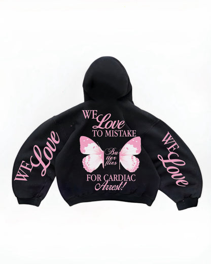 hoodie we love modelo mangas globo ♥︎