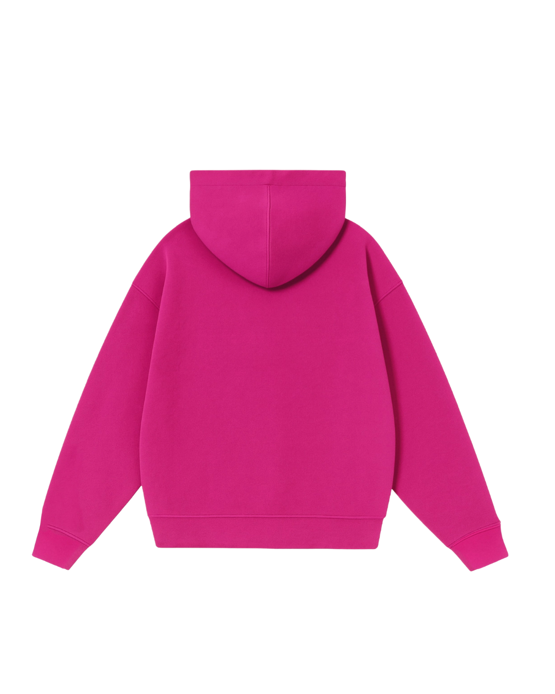 Hoodie basic fuscia modelo clásico