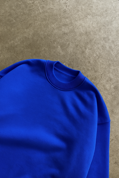 Polo basic azul rey  modelo clasico