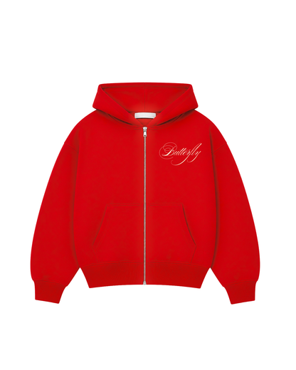 Cherry - Hoodie zip Clásico red