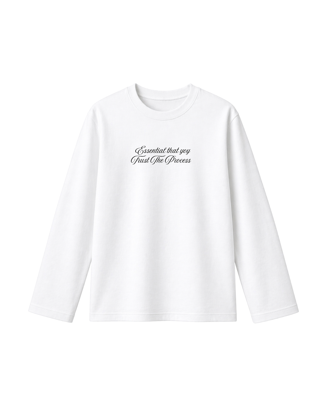 Trust The Process  - Camiseta Manga Larga white