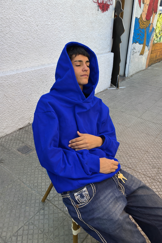 Basic Blue - Hoodie Mangas Globo ⭑