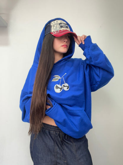 Cherry Silver  -Hoodie Mangas Globos blue