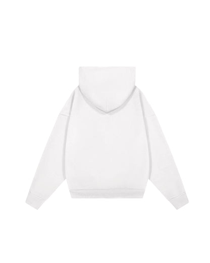 Hoodie basic blanco modelo clásico  ★