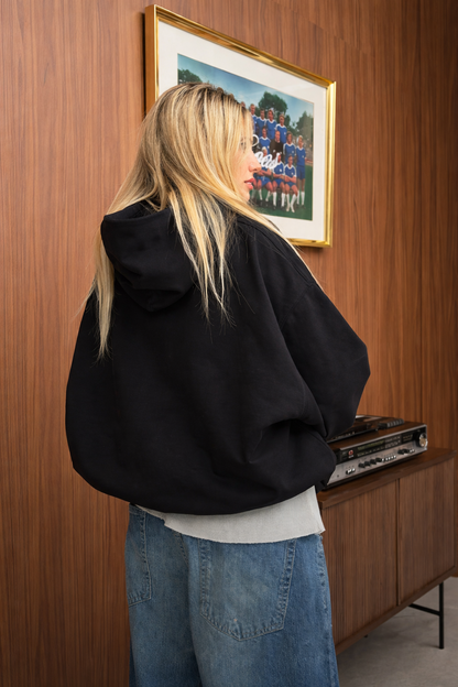 Basic Black - Hoodie Mangas Globo