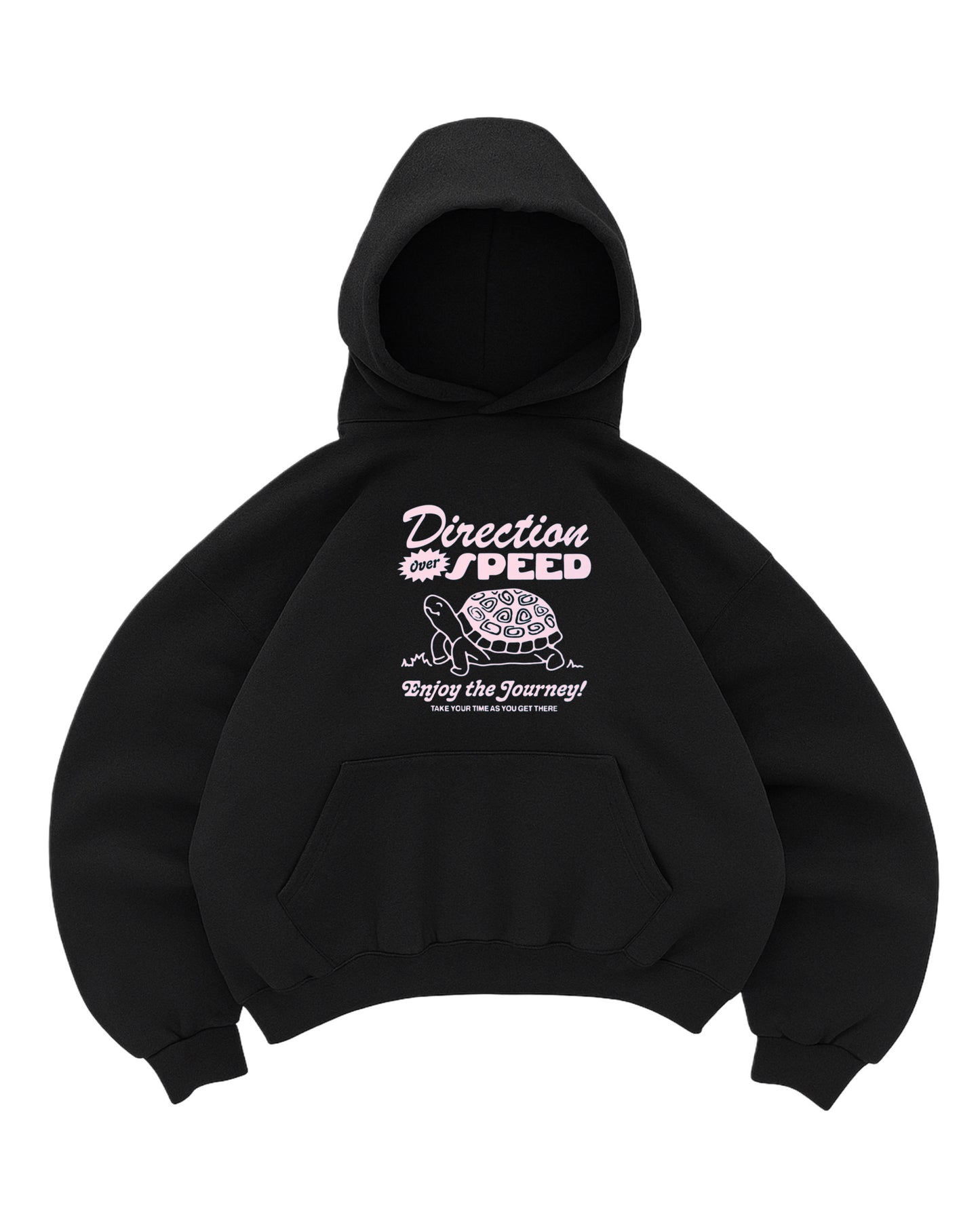 Hoodie tortoise modelo negro manga globo