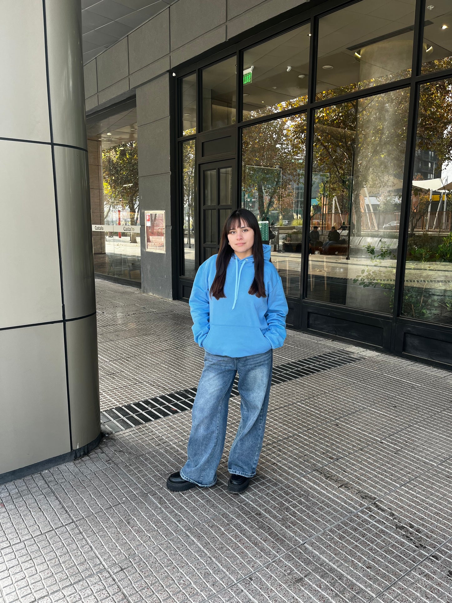 Basic sky blue - Hoodie Classic