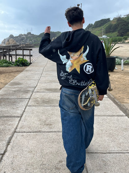 Effect Butterfly Black - Hoodie Mangas Globo