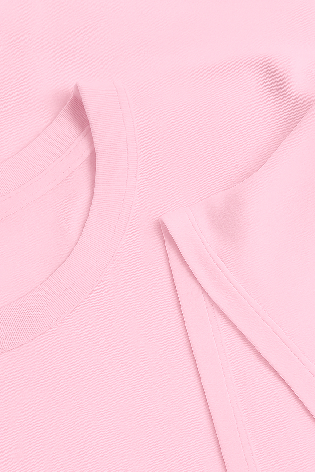 t-shirt basic rosada modelo recto