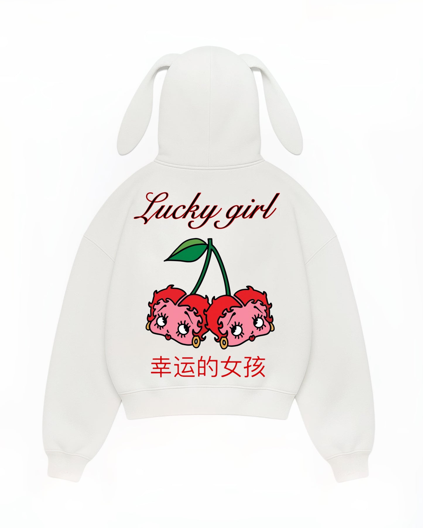 Hoodie lucky girl modelo clásico