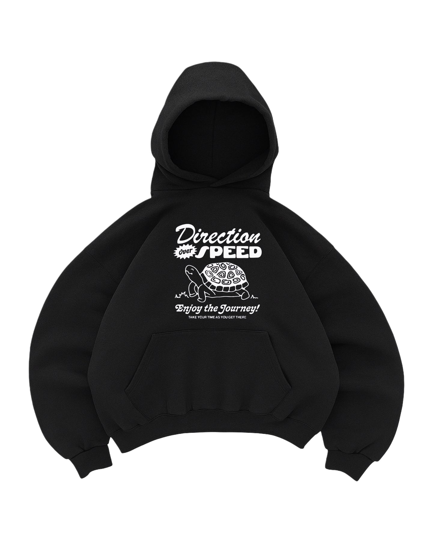 Hoodie tortoise modelo negro manga globo