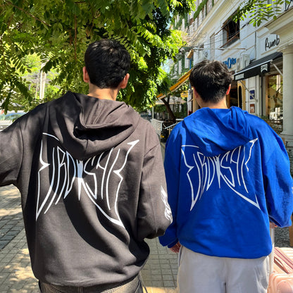 Butterfly Emblem Black - Hoodie Mangas Globo