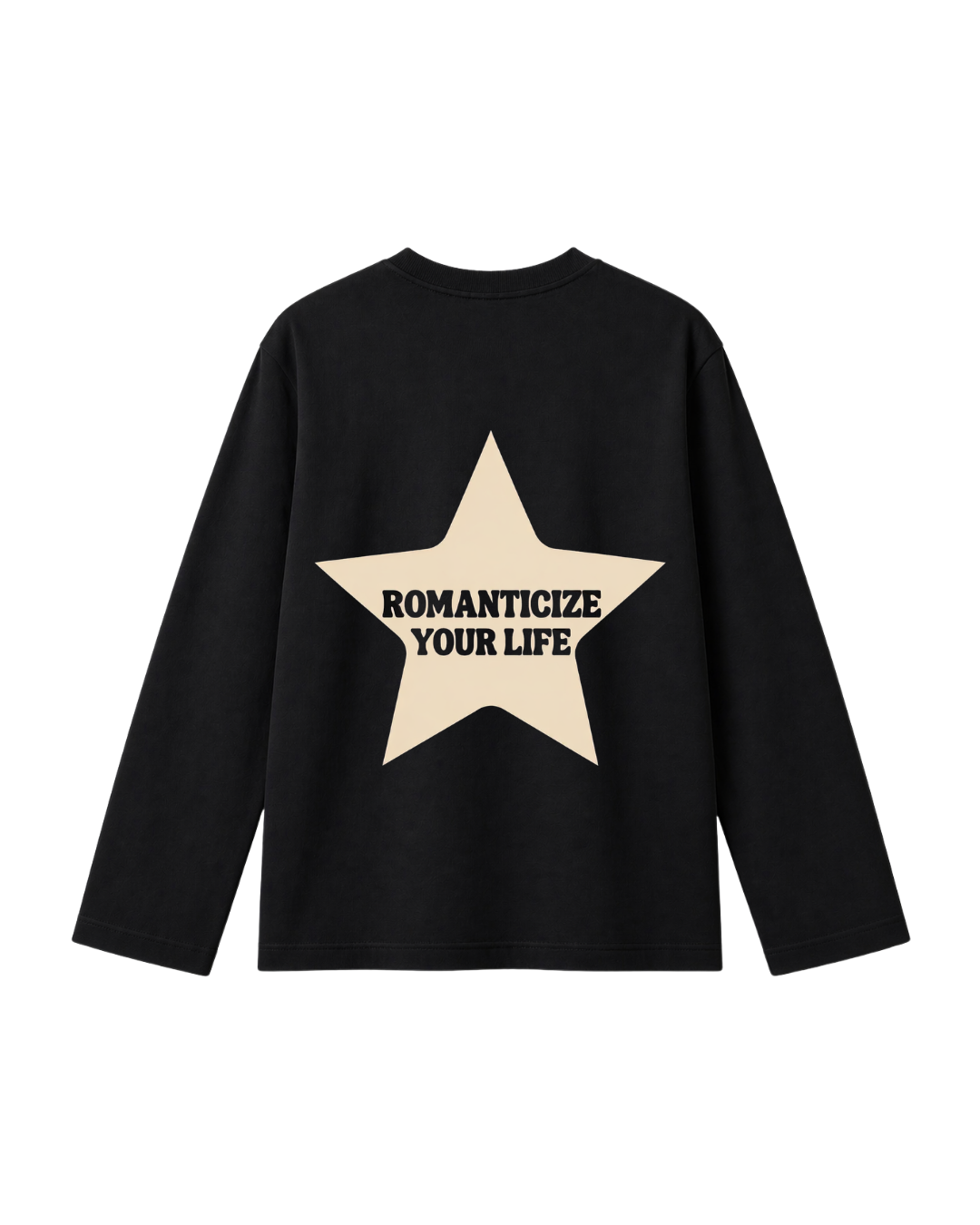 Romantize Your Life -  Camiseta Manga Larga white