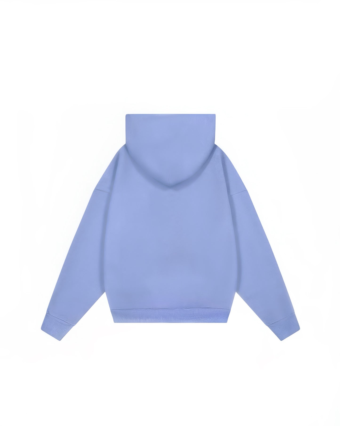 Hoodie basic azul pastel modelo clasico