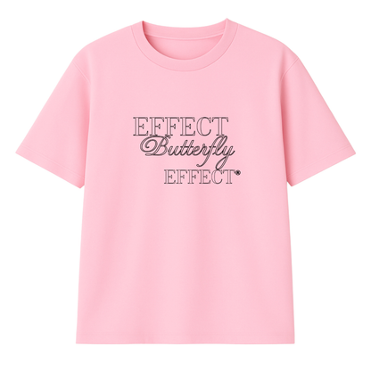 t-shirt effect modelo recto rosado