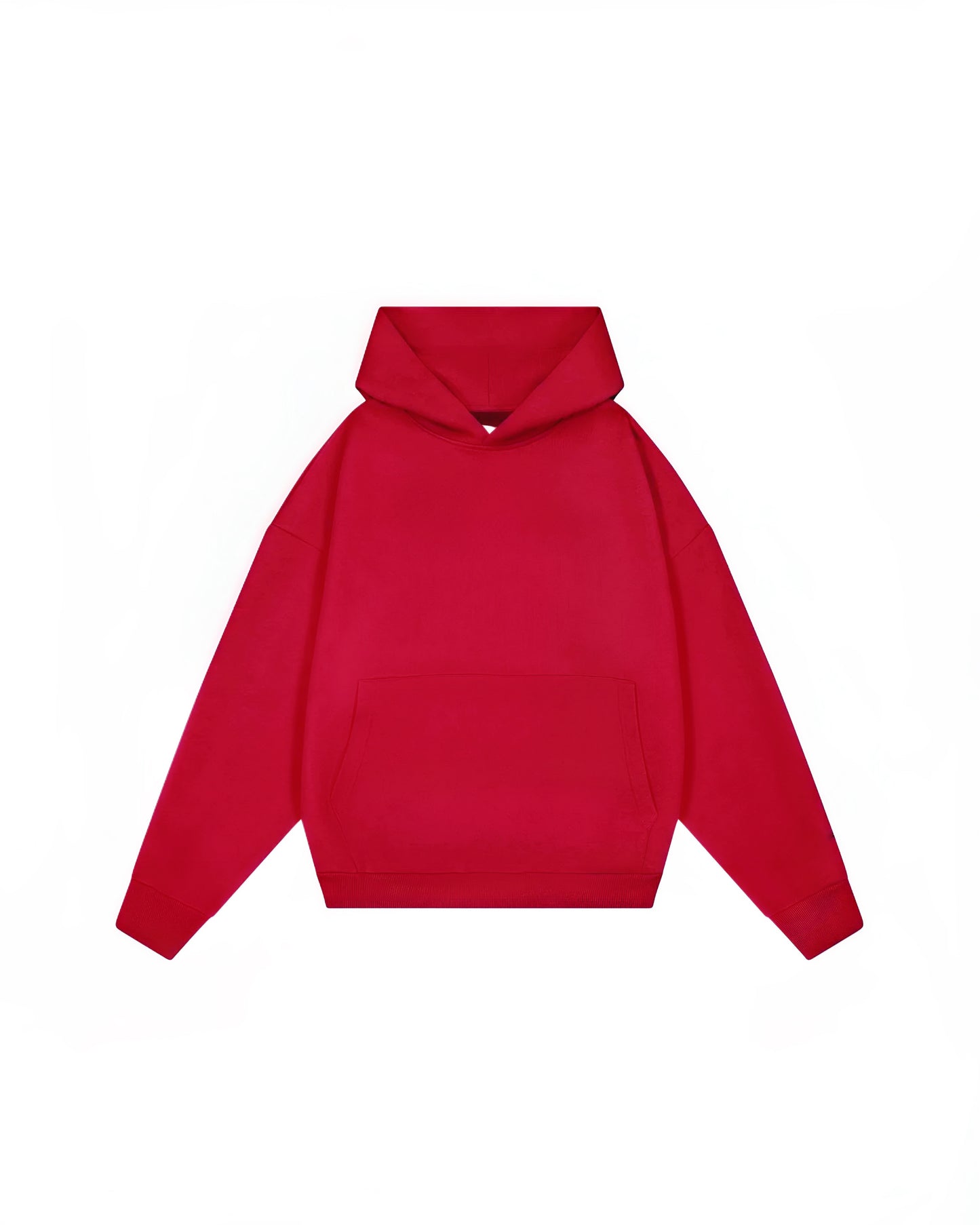 Hoodie basic rojo modelo clásico