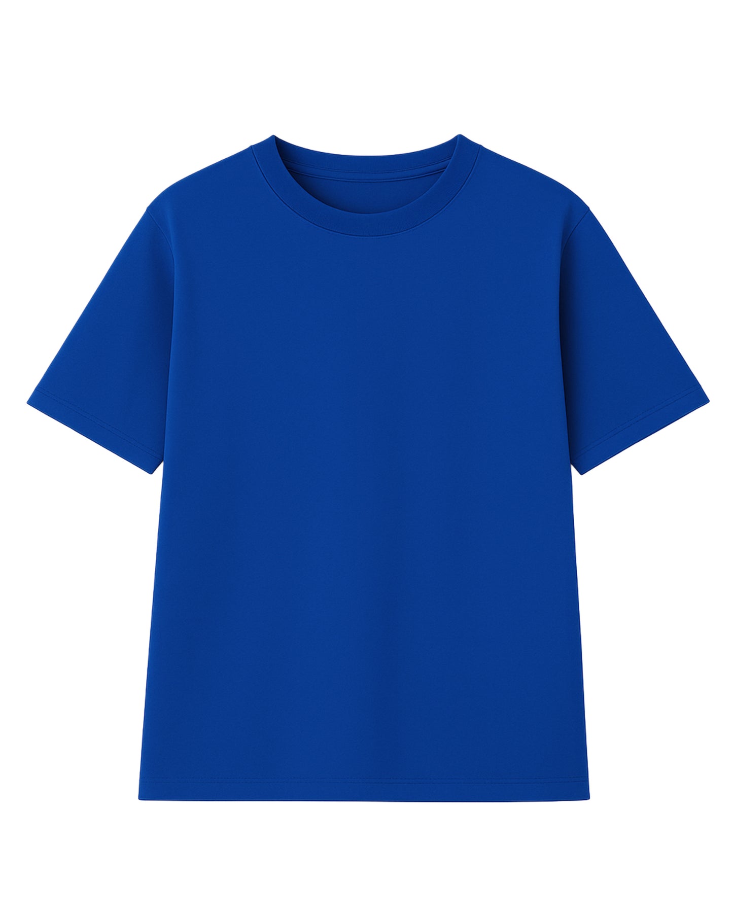 t-shirt basic azul rey  modelo recto