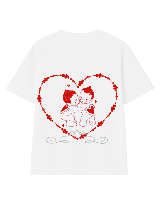 Camiseta  modelo  recto blanco