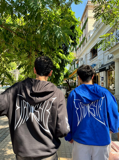 Hoodie Butterfly world modelo mangas globo ⭑ blue