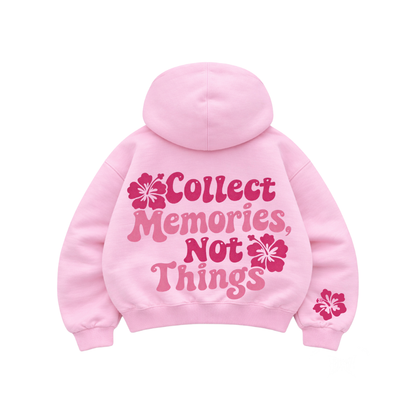Memories - Hoodie Mangas Globo Pink