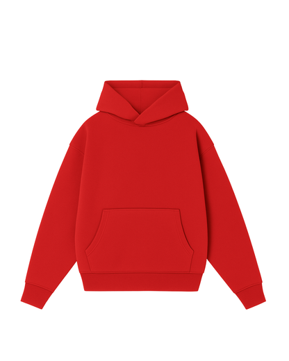 Hoodie basic rojo modelo clásico