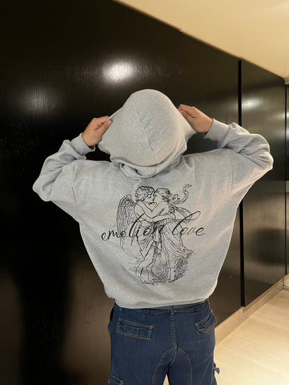 In Love -Hoodie Mangas Globos grey