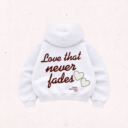 Love That Never Fades - Hoodie Mangas GLobos white