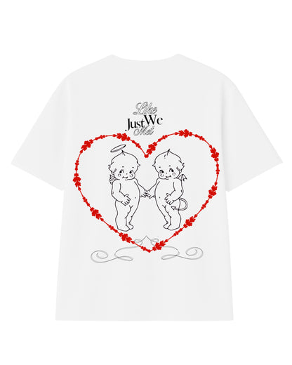 Camiseta  modelo  recto blanco