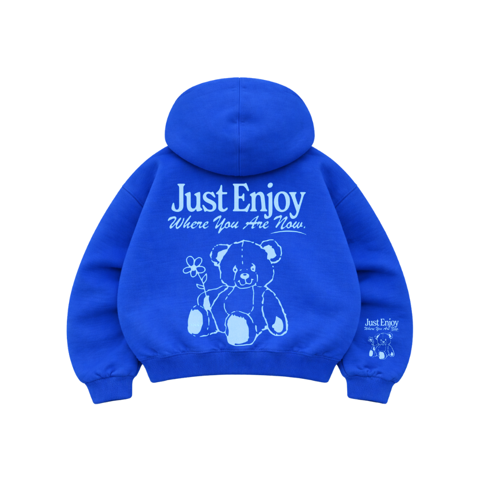 Just Enjoy - Hoodie Mangas Globos Blue