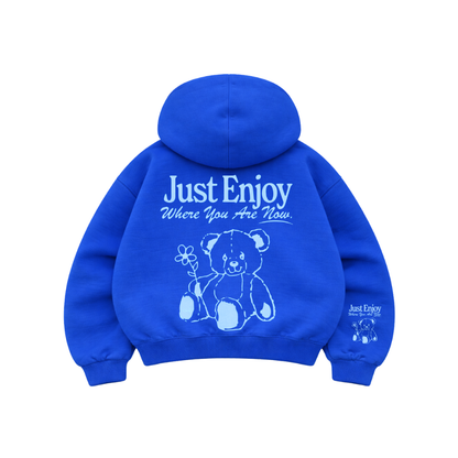 Just Enjoy - Hoodie Mangas Globos Blue