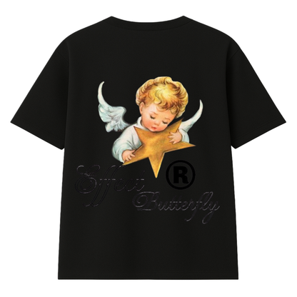 t-shirt effect modelo recto negro