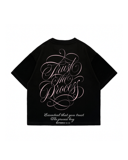 Trust The Process - Black Premium Boxy T-Shirt