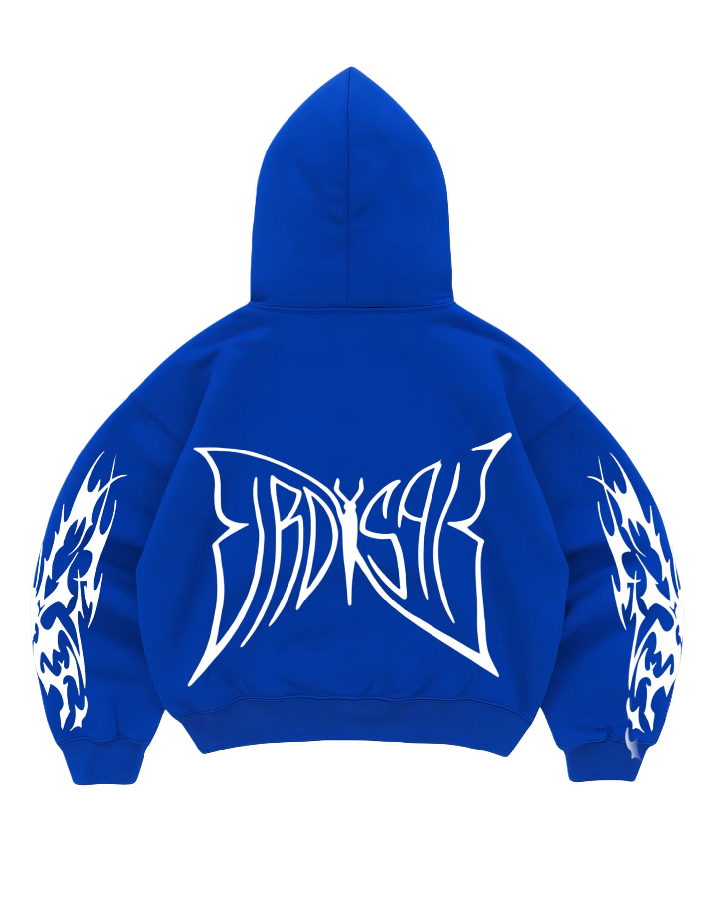 Hoodie butterfly club world modelo manga globo azul