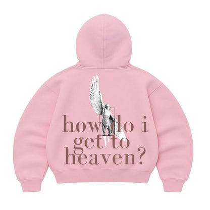 Hoodie get to heaven rosado mangas globo
